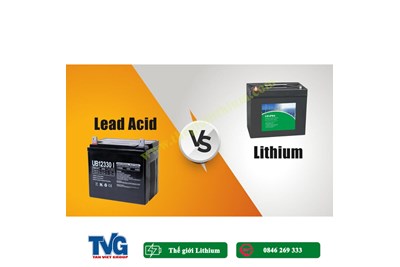 So sánh pin lithium và ắc quy chì