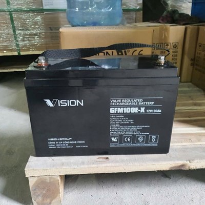 Ắc quy AGM kín khí Vision 12V, 100Ah 6FM100E-X